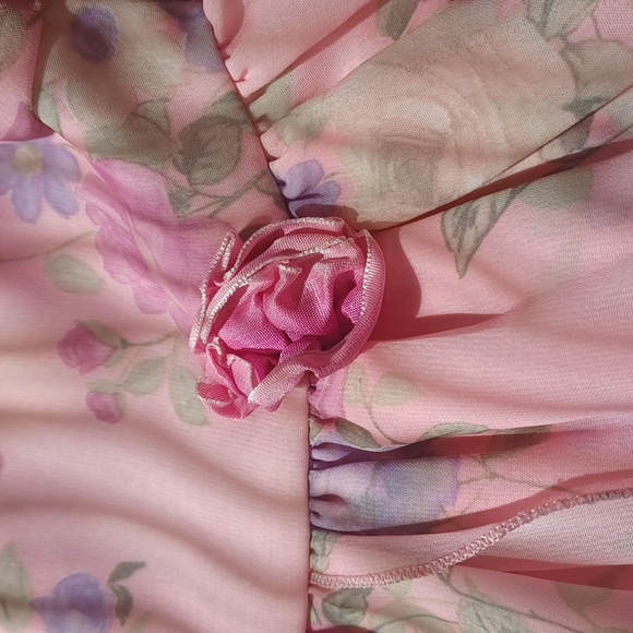 4/$60 Pink Dainty Floral Baby/Toddler Dress - Fits Like Size 18 Months - Picture 9 of 9